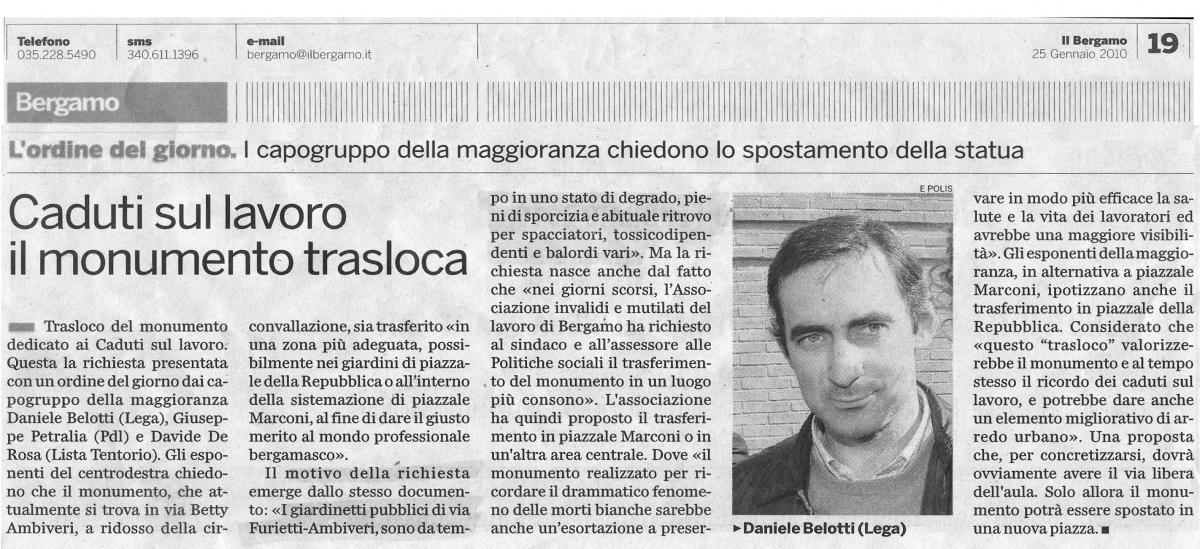 Il Bergamo 25/1/2010